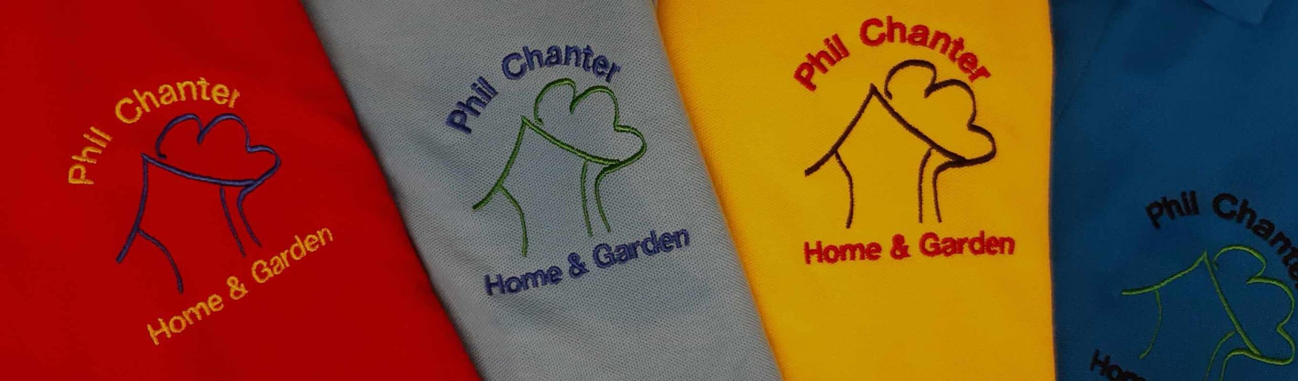 Phil Chanter Polo Shirts coloured embroidered