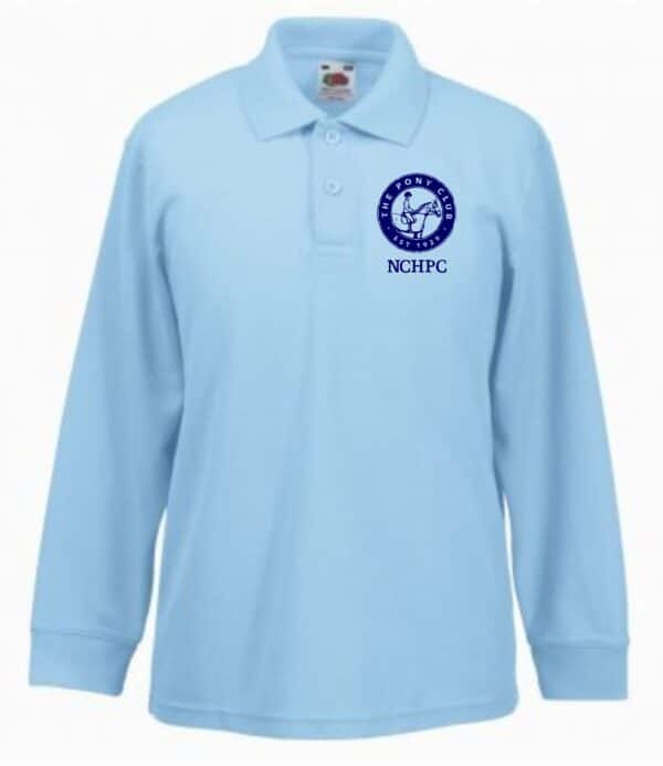 NCH Pony Club Kids Long Sleeve Polo Shirt