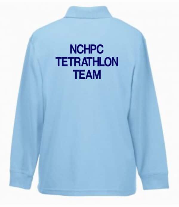 NCH Pony Club TETRATHLON Kids Long Sleeve Polo Shirt - Image 2